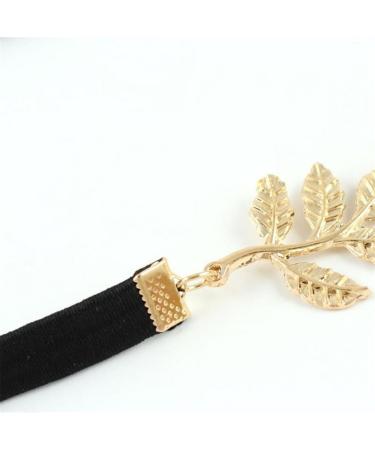 Buy Metallic Sweet Lady Golden Leaf Flower Elastic Hair Band | Boolavard TM - International Shipping Available - Buy Online on GoSupps.com