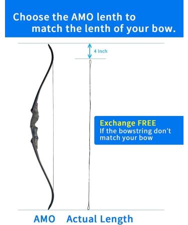 Longbowmaker B-55 Dacron Bow String Replacement 44-68 inch | 12 Strands | for Traditional & Recurve Bow | AMO 68 (actual 64) | Up to 40 lbs - Buy Online on GoSupps.com