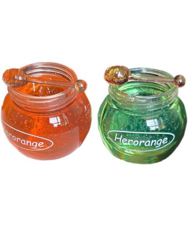  Pakivs 2Pcs Moisturizing Lip Oil With Spoon Honey Lip Balm Shiny Moisturizing Moisturizing Lip Mask & Dry Prevention Daily Lip Care - Buy Online on GoSupps.com