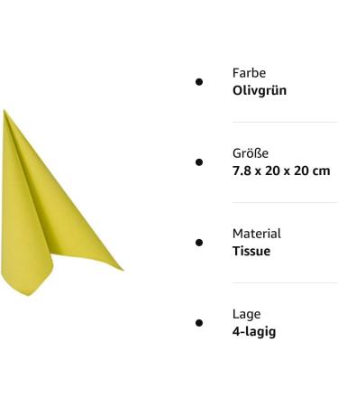 Papstar ROYAL Collection Olive Green Napkins | 1/4 Fold 40x40 cm | 50 Pack #81749 | Premium Quality for Events & Dining - Buy Online on GoSupps.com