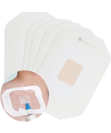 10 Pcs Chest Catheter Shower Cover 4" x 4.75" with Non-Stick Center Pad Waterproof Chemo Port Protector Transparent Film Dressing for PD Dialysis Tube PICC IV Line Wounds Incision Patch Bandage 4 x 4.75 Inch (Pack of 10)