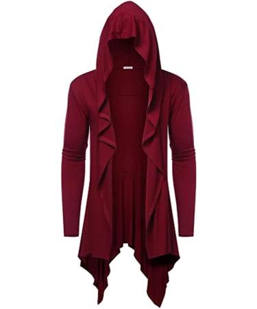 Halloween Costumes Vintage Hooded Jacket Cardigan Pleated Shawl Role Play Women's Cardigan Red XX-Large - Buy Online on GoSupps.com