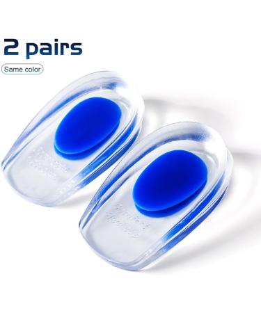 Gel Heel Pillow - Silicone Heel Cushion for Plantar Fasciitis | Jaubs - Men & Women (EU 35-39 2 Pairs) - Blue S - Buy Online on GoSupps.com