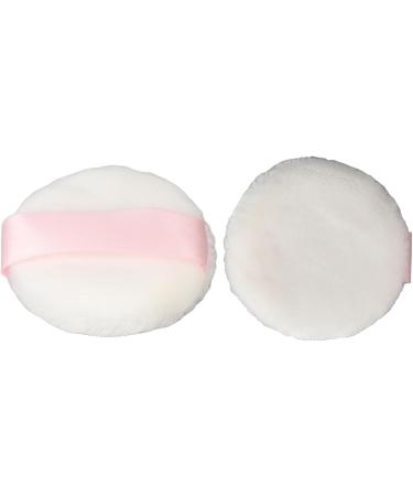 Makeup Powder Puff Small Portable Face Powder Puff 2.4 Inch Diameter Ribbon Band Raised Pile for Salon - Buy Online on GoSupps.com