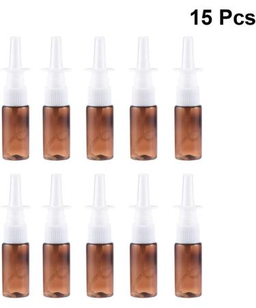 Heallily 15pcs 15ml Plastic Empty Nasal Sprayers Bottle Snoot Pump Clean for Colloidal Silver and Saline Applications - Buy Online on GoSupps.com