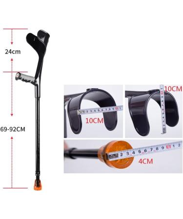 Forearm Crutches by Lightweight Economy Crutches Aluminum Open Cuff Crutches Adjustable Telescopic Underarm Cane Crutch for Seniors Disabled Elderly (Black) (Black) Bathing in Sunlight - Buy Online on GoSupps.com
