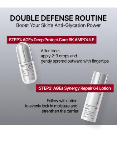 A demang AGEs Synergy Repair 64 Lotion with 10GF & Banaba Complex to Combat Glycation Strengthen Skin Barrier & Restore Radiance Lightweight Anti-Aging Face Lotion 120ml 4.05 fl oz  - Buy Online on GoSupps.com