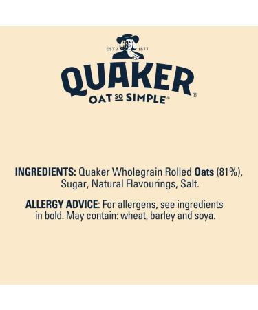 Quaker Oat So Simple Family Pack Sirop dor 20 x 36 g Sirop dor naturel 720 g (Lot de 1) - Buy Online on GoSupps.com