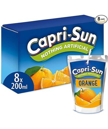 Capri-Sun Orange 8pk 200ml | 4 Pack Bundle | Total 32 x 200ml - Buy Online on GoSupps.com