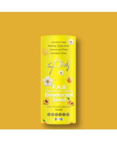 All Natural F.A.B. Deodorant - Sunkissed Apricot | Organic Aluminum-Free Deodorant for FUPA Armpit & Breast Areas - 1.7 oz - Buy Online on GoSupps.com