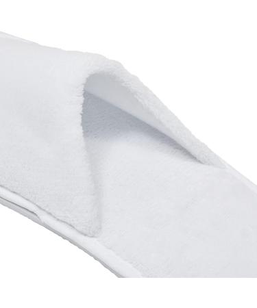 Juvale 12 Pairs Disposable Non-Slip Closed Toe Slippers for Hotels and Spas - Women's US Size 12, Men's Size 11 (White) - Buy Online on GoSupps.com