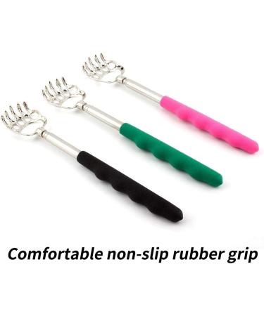 Premium Telescopic Back Scratcher - Stainless Steel Hand Massager with Rubber Grip - Perfect for Itchy Spots - International Shipping Available - Buy Online on GoSupps.com