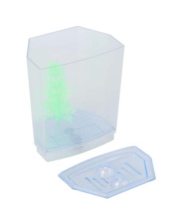 Cuque May Gifts Blue Insulation Panels Mini Transparent Fish Tank, Mini Aquarium Tank, Hatching Incubator Aquarium(Single Grid)