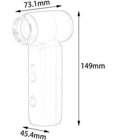 XLWLLNJ Portable Cordless Hair Dryer Compact Fan for Cooling on The Go White - Buy Online on GoSupps.com