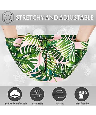 3 Pieces Waterproof Reusable Shower Caps for Women - Elastic Hem Turban Bath Caps for Long, Short, and Curly Hair - Stripe, Coconut Palm, and Polka Dot Patterns - Buy Online on GoSupps.com