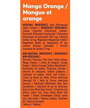 Nuun Sport + Caffeine: Electrolyte Drink Tablets Box of 4 Tubes (40 servings) Mango Orange Electrolyte Hydration Supplement Mango Orange 500 ml (Pack of 4) - Buy Online on GoSupps.com
