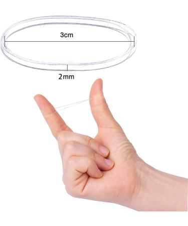 Transparent Hair Ties - Mini Small Elastic Hair Ties (300pcs) for Kids' Hairstyles Weddings & More | International Shipping - Buy Online on GoSupps.com