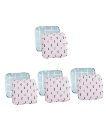 Healeved 8 pieces of napkin-storage bag travel organizer Small cultural bag travel cosmetics bag with zipper wallets for women upholstery pockets for the period for