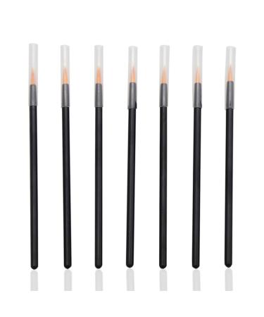 Baluue 100pcs Cosmetics Brush Lip Liner Marker Small Eyeliner Brush Fine Eyeliner Brush Orange