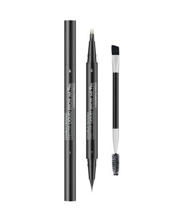 Stylo Sourcils Fourchette Double T te tanche Anti-taches | Crayon Sourcils Liquide Naturel Doublure Fine R sistante La Transpiration Application De Maquillage Pour Les Yeux D fini