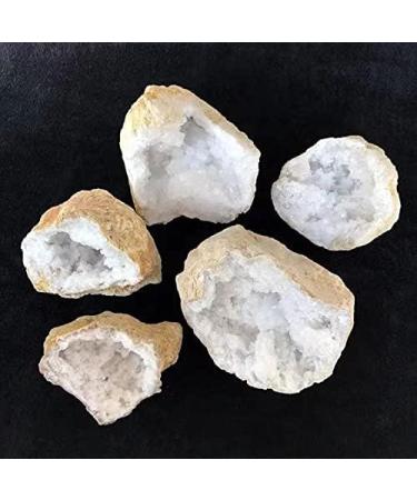 Natural raw Gemstone Rock Agate Cluster White Rough Quartz Crystal geode 1pc Chakra Reiki Balancing - Buy Online on GoSupps.com