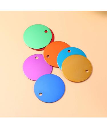 Milists 25 Pack Aluminum Alloy Round Blank Tags for Pet DIY - 3.5cm (1.4in) - Ideal Traction Rope Accessories - Buy Online on GoSupps.com