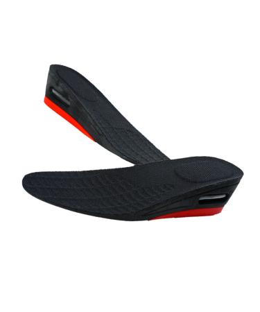Didiseaon Height Increase Insole Height Increasing Insoles Invisible Half Insoles Half Shoe Inserts Shoe Inserts for Women Shoes Insoles Heel Lift Shoe Mat Heel Insoles Sports Man Elevator Black L