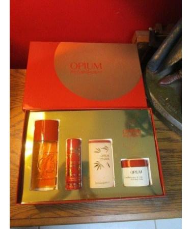 Yves St Laurent Opium Perfume Set 4 pcs New in Compatible with Box - Buy Online on GoSupps.com