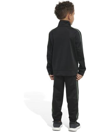 adidas Boys' Tricot Jacket & Pant Set - Essential Black/Green - Size 6 - Buy Online on GoSupps.com