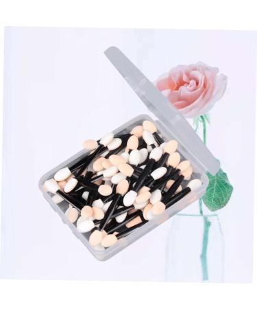 VINTORKY 50 Pcs Dual Sided Eyeshadow Brush Eye Shadow Sponge Applicator Double Sided Makeup Brush Black Size 1 Black - Buy Online on GoSupps.com