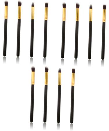 BIUDECO 12 Pcs Eye Make-up Brush Kit Makeup Pencil Concealer Brushes Highlighter Makeup Brush Eyeliner Black - Buy Online on GoSupps.com