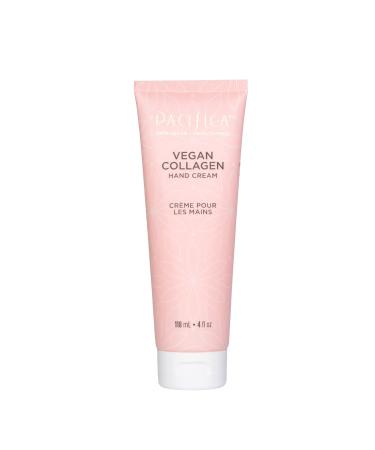 Pacifica Beauty  Vegan Collagen Hand Cream for Dry Cracked Hands  Hand Lotion  Body Moisturizer  Shea Butter  Cocoa Butter  Light Weight  Non-Greasy  Hydrating  Moisturizing  Vegan