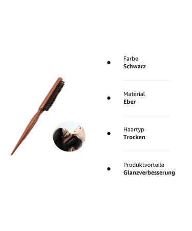 Teasing Hair Brush & Boar Bristle Tail Comb | Professional Salon Tool to Reduce Hair Breakage - Shop Internationally - Buy Online on GoSupps.com