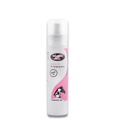 Nilaqua Pets Leave-In Detangling Spray for Dogs 100ml - Dog Detangler Spray Dematting Spray and Leave-In Conditioner for Dogs - Vegan Silicone-free and Fragrance-free