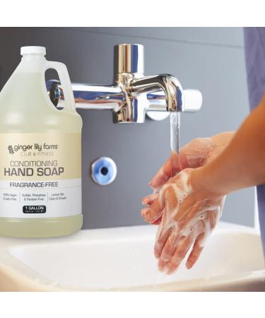 Ginger Lily Farms Club & Fitness Conditioning Liquid Hand Soap Refill - 100% Vegan & Cruelty-Free - Fragrance Free - 1 Gallon - Buy Online on GoSupps.com