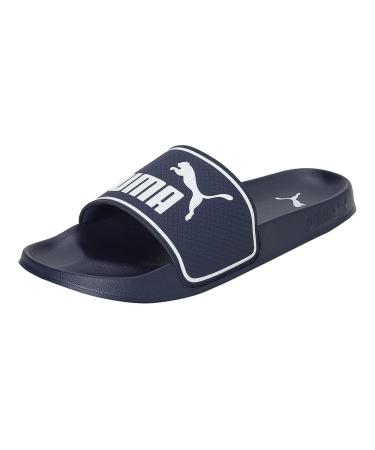 PUMA Unisex Leadcat 2.0 Slide Sandal 43 EU Peacoat Puma White