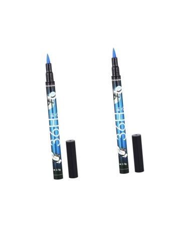 Mipcase Eyeline Pencil 2pcs Waterproof Eyeliner Pencil Liquid Eye Liner Liquid Liner Waterproof Pen Water Proof Women Eyeliner 1 count (Pack of 1) As Shownx2pcs
