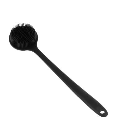 Fomiye's back brush shower brush bathing ergonomic peeling body silicone peeling k Rperw Shearing for shower shower brushes with women back scrubber for the shower black