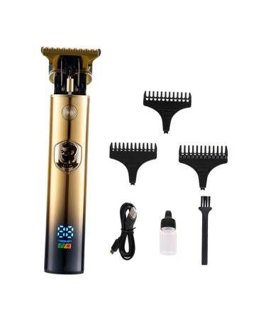 1 Set Hair Clipper Mens Hair Mustache Clippers Hair Cutting Tool Men's Electric for Shaving Face Hair Cutting Clipper Liquid Crystal Electric Scissors Man Titanium Alloy