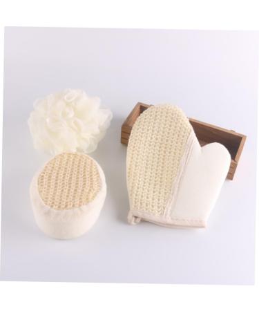 Ipetboom 3pcs Body Scrub Gloves - Exfoliating Sisal Spa Pads & Bath Towel Glove for Ultimate Skin Care - Buy Online on GoSupps.com