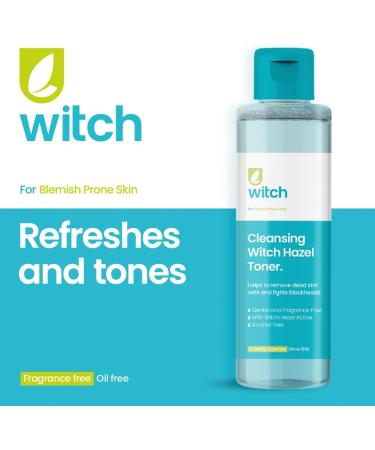  Witch Witch Cleansing Witch Hazel Toner 200ml Natural with Anti-inflammatory and Astringent Salicylic Acid Fragrance-Free - Buy Online on GoSupps.com
