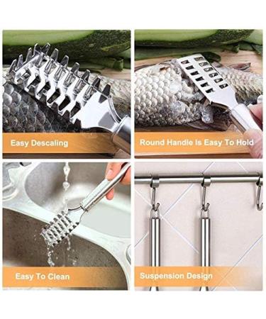 6-Piece Fish Cleaning Kit with Fillet Knife, Gloves, Scale Remover, Sharpening Stone, Tweezers, and Storage Bag - Buy Online on GoSupps.com