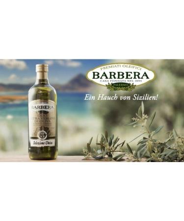 Barbera Selezione Unica Extra Virgin Olive Oil 1 Liter Glass 100 g + Talcum Powder Felce Azzurra Pack of 6 - Buy Online on GoSupps.com