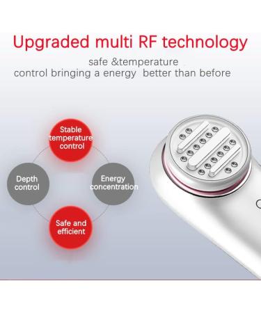 Red Light Therapy Skin Tightening Face & Neck Massager - White - Buy Online on GoSupps.com