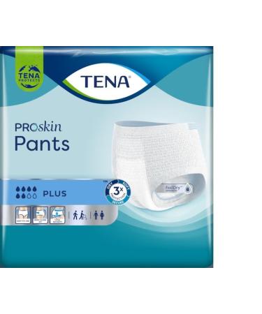 Tena Pants Plus XL Disposable Pants 4 X 12 Pack XL (48 Pack)