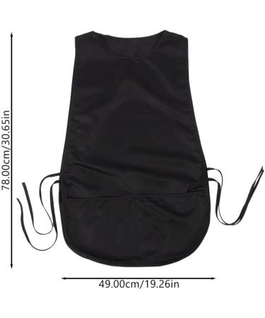 NOLITOY Hairdressing Apron | Barber & Stylist Sleeveless Work Bib | Durable Black Salon & Kitchen Cutting Cape - Buy Online on GoSupps.com