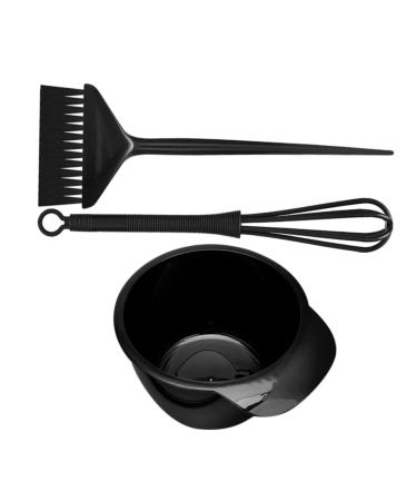 ERINGOGO Kit de Coloration Capillaire 3 Pi ces Pinceau Bol M langeur Noir Professionnel Salon Coiffure Maison
