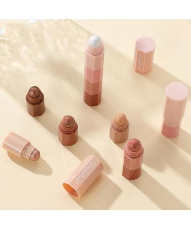 4-in-1 Nude Cream Eyeshadow Stick - Highly Pigmented Matte Eye Shadow & Highlighter Pen for Flawless Eye Makeup - Buy Online on GoSupps.com