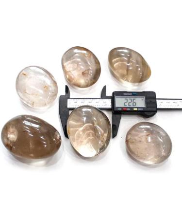 1 Kg Natural Smoky Quartz Crystal Palm Stone for Home Decoration - Buy Online on GoSupps.com