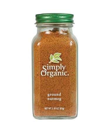 Simply Organic Ground Nutmeg, Certified Organic | 2.3 oz | Myristica fragrans Houtt. 2.3 Ounce (Pack of 1)